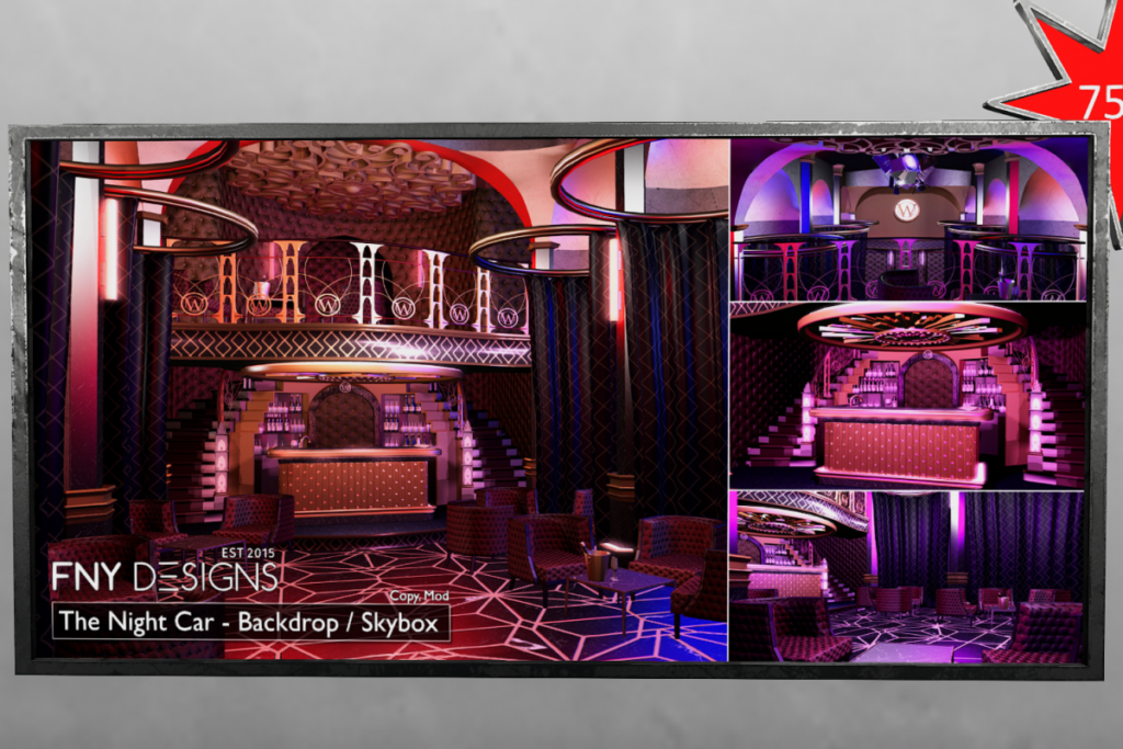 The Night Car Backdrop/Skybox, L$250