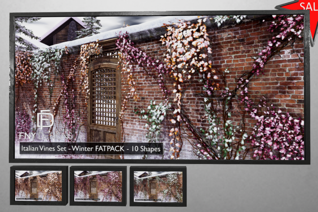 Italian Vines Set, L$100 each/L$250 FP