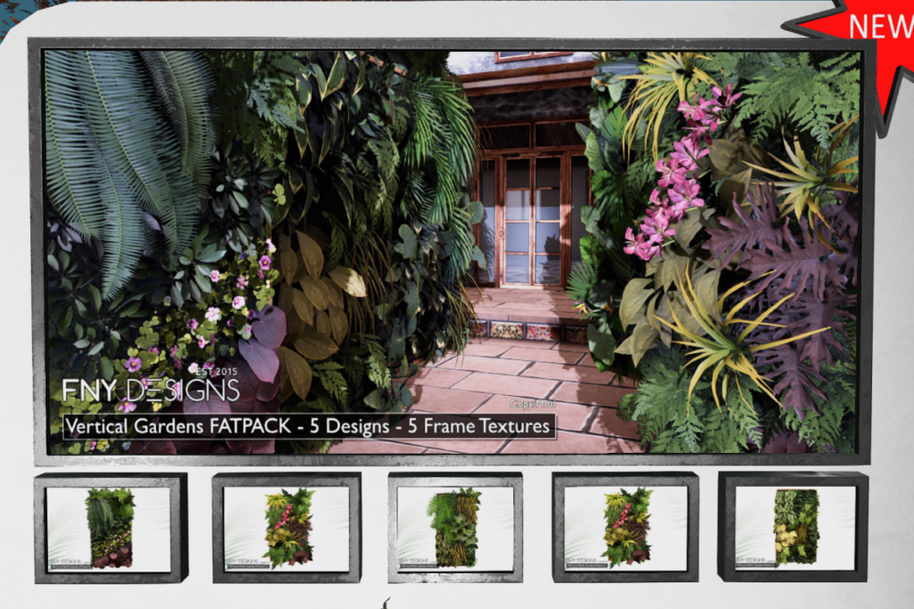 Vertical Gardens, L$499 each/L$1999 FP