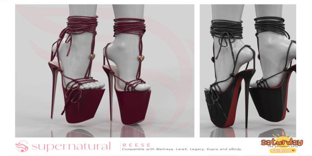 Reese Heels - Inithium/Legacy/Maitreya/Reborn/+mods	&lt;a href=&quot;http://maps.secondlife.com/secondlife/Supernatural/128/154/458&quot; target=&quot;_blank&quot;&gt;Teleport&lt;/a&gt;