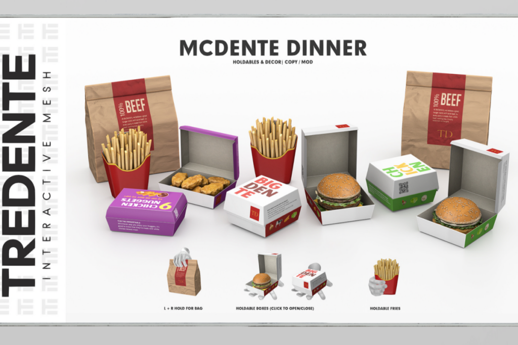 McDente Nuggets, Burger Chicken Sandwich, L$619 each