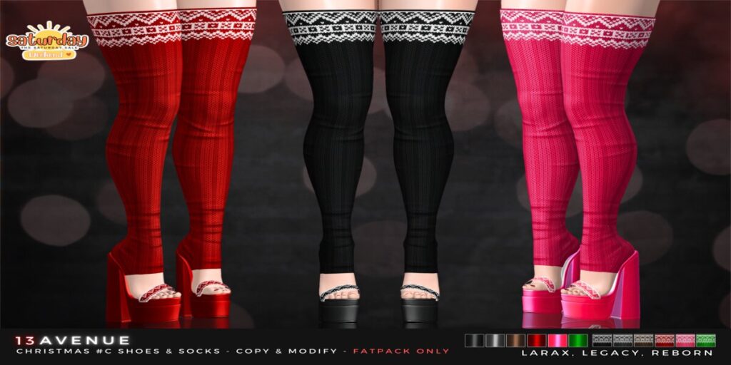 Christmas #C Shoes - Legacy/MaitreyaX/Reborn	&lt;a href=&quot;http://maps.secondlife.com/secondlife/Belmont/223/239/3333&quot; target=&quot;_blank&quot;&gt;Teleport&lt;/a&gt;