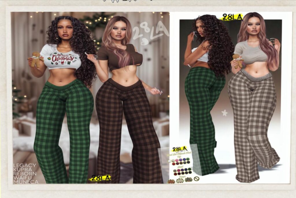 Noel Top &amp; Pants - Inithium/Legacy/Reborn/Yentements/+mods, L$299 each/L$2999 FP