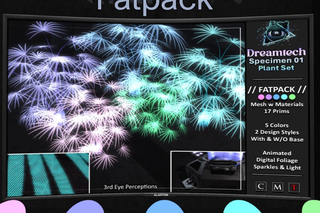 Dreamtech Specimen 01 Plant Set, L$320 each/L$1520 FP