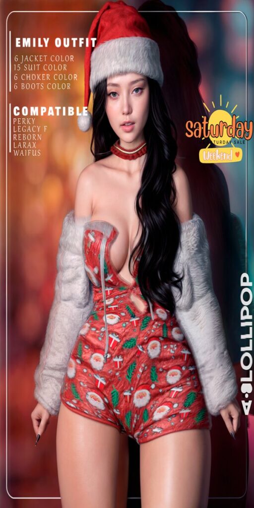 Emily Outfit - Legacy/MaitreyaX/Reborn/+mods	<a href="http://maps.secondlife.com/secondlife/Silver%20City/194/193/1802" target="_blank">Teleport</a>