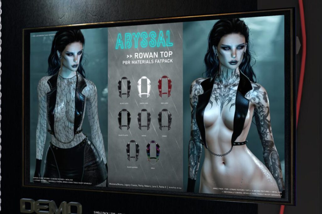 Rowan Top - Legacy/MaitreyaX/Reborn/+mods, L$349 each/L$1999 FP