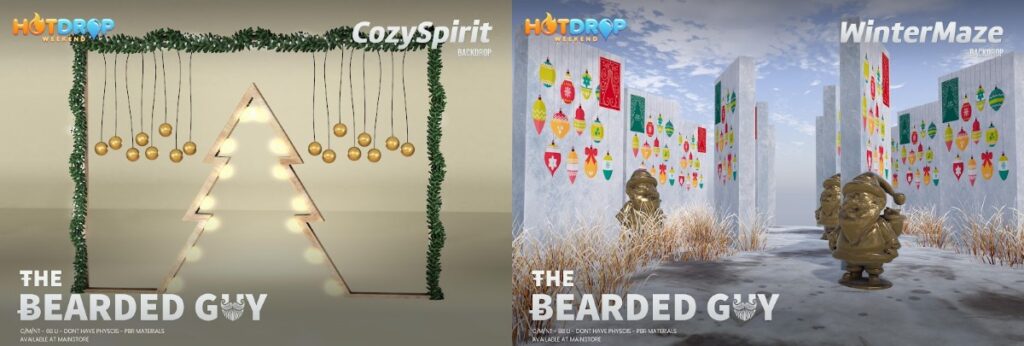 Cozy Spirit &amp; Winter Maze Backdrops