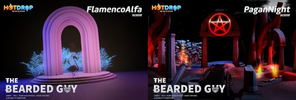 Flamenco Alfa &amp; Pagan Night Backdrops