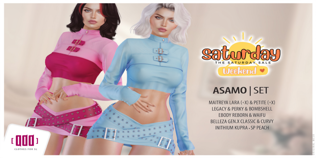 Asamo Set - GenX/Inithium/Legacy/Maitreya/Peach/Reborn/+mods	&lt;a href=&quot;http://maps.secondlife.com/secondlife/ADD/150/131/28&quot; target=&quot;_blank&quot;&gt;Teleport&lt;/a&gt;