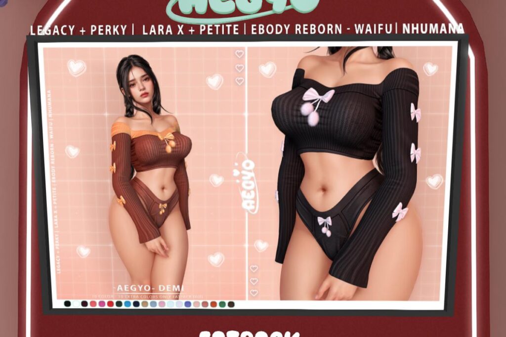 Demi Set - Legacy/MaitreyaX/Nhumana/Reborn/+mods, L$218 each/L$998 FP