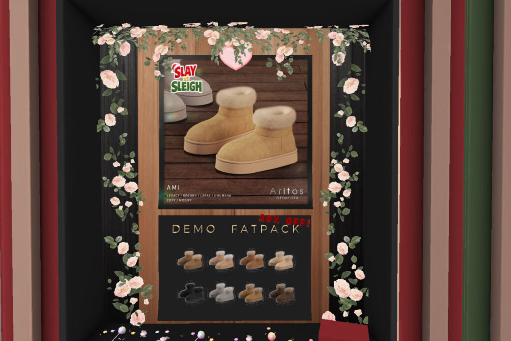 Ami Boots - Legacy/MaitreyaX/Nhumana/Reborn/+mods, L$199 each/L$479 FP