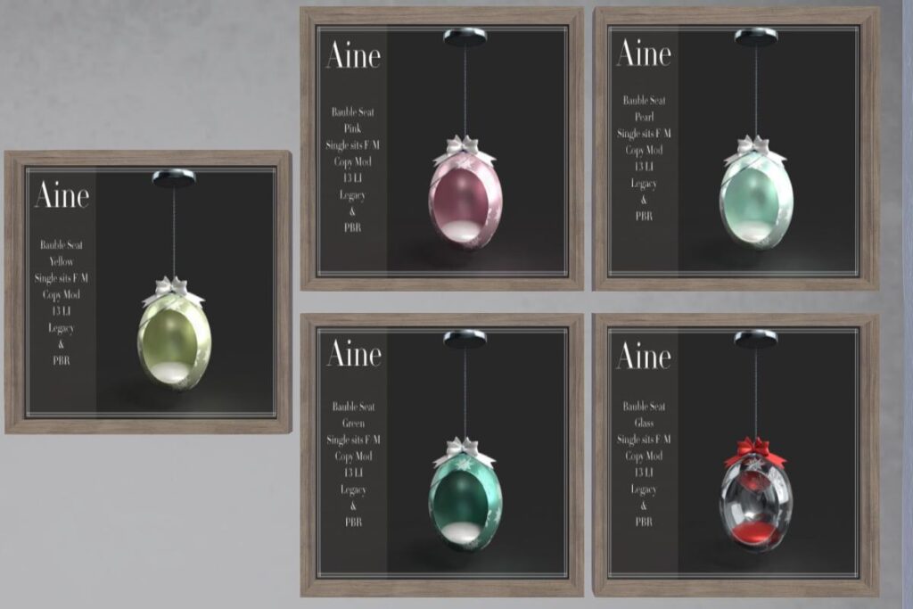 Bubble Seat, L$90 each