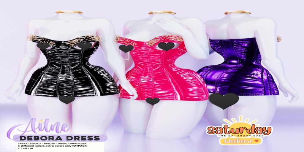 Debora Dress - Legacy/MaitreyaX/Reborn/+mods	<a href="http://maps.secondlife.com/secondlife/Pegasus%20Cove/51/58/1055" target="_blank">Teleport</a>