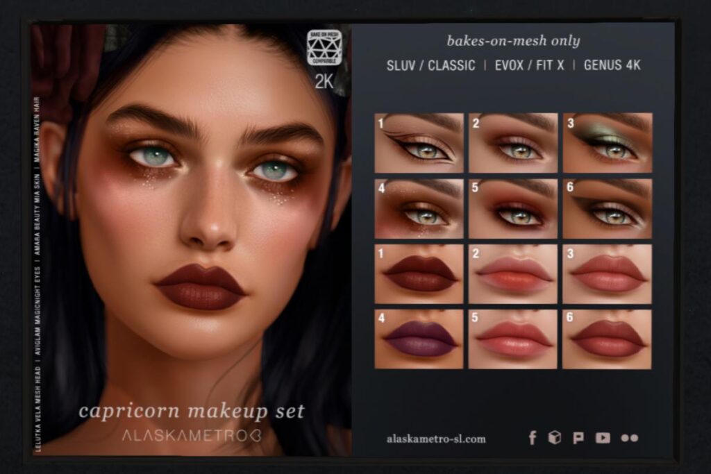 Capricorn Makeup - EvoX/Genus/SLUV, L$200