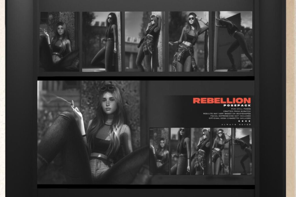 Rebellion Posepack, L$249