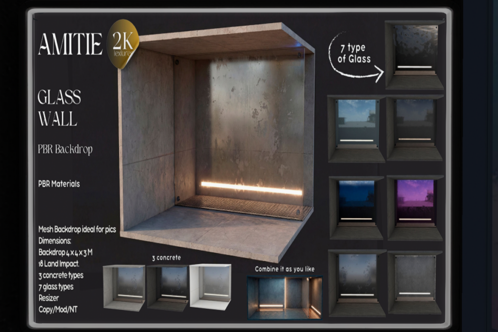 Glass Wall Backdrop, L$395