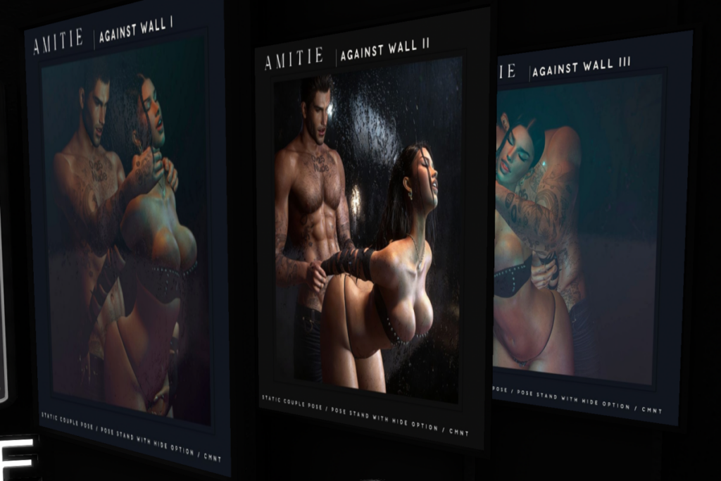 Agasint Wall Couple Poses, L$195 each/L$450 FP