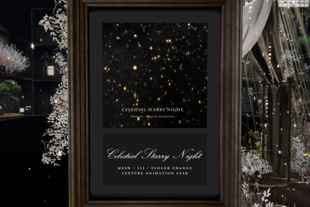 Celestial Starry Night	&lt;a href=&quot;http://maps.secondlife.com/secondlife/Rigi/41/98/3799&quot; target=&quot;_blank&quot;&gt;Teleport&lt;/a&gt;