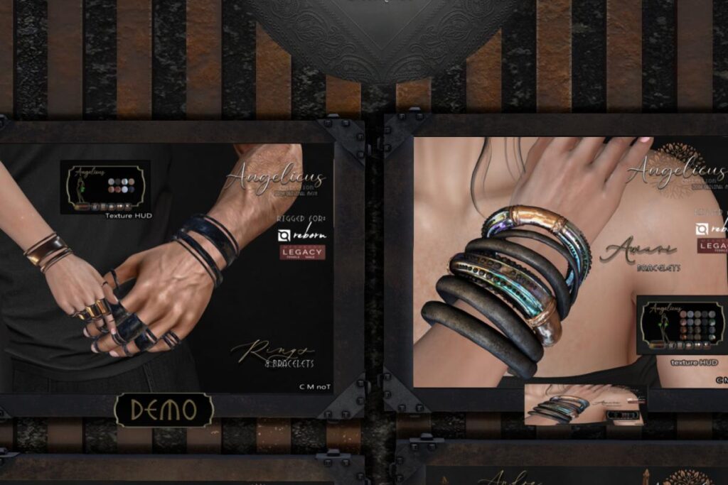 Rings &amp; Bracelets - Legacy M+F/Reborn, L$350