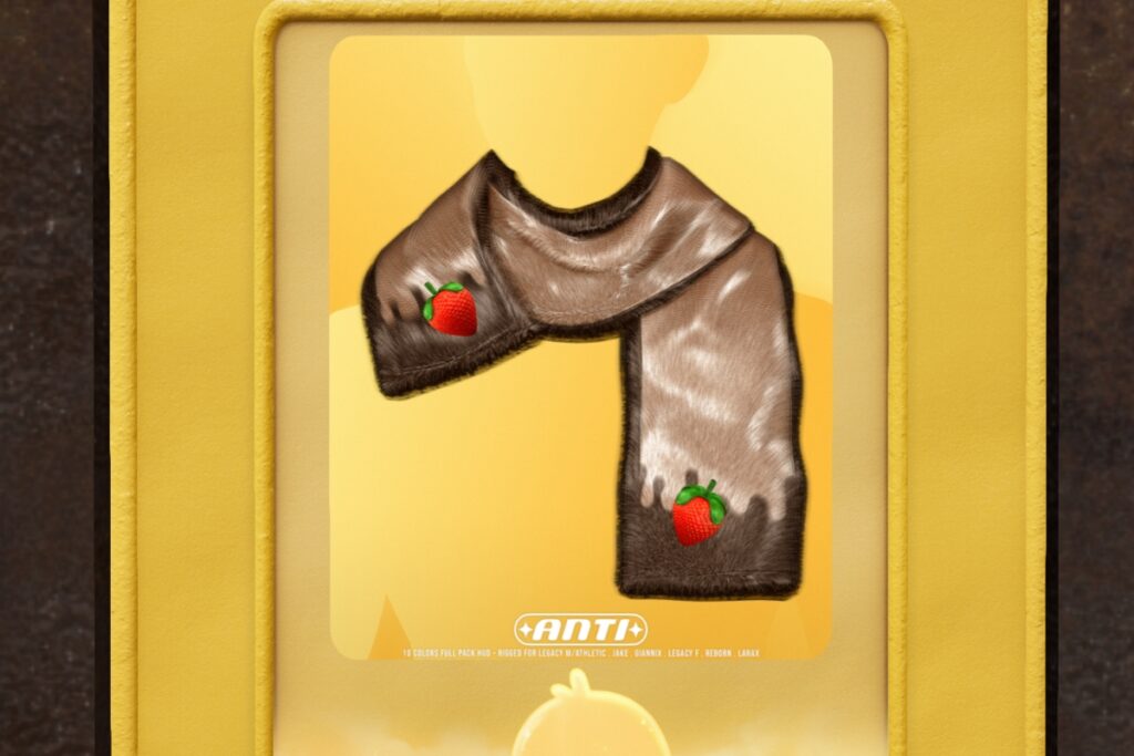 Fluffy Strawberry Scarf - Jake/GianniX/Legacy F+M/Reborn, L$259