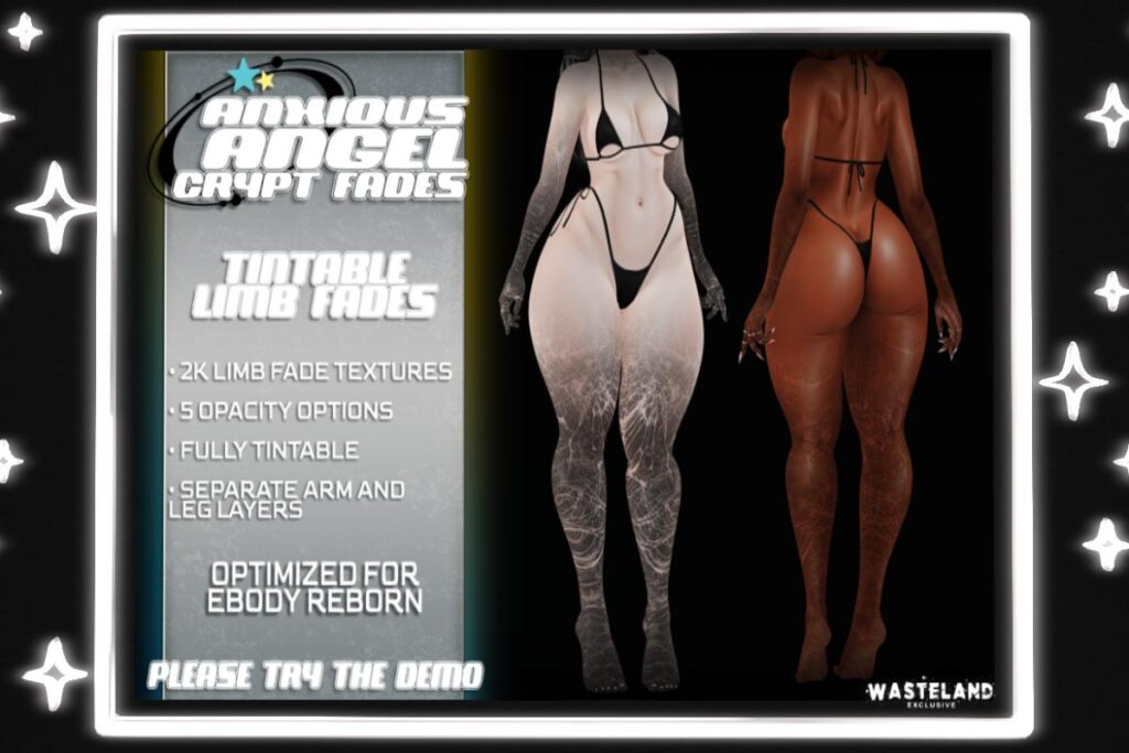 Crypt Fades Tattoo - BOM for Reborn, L$249