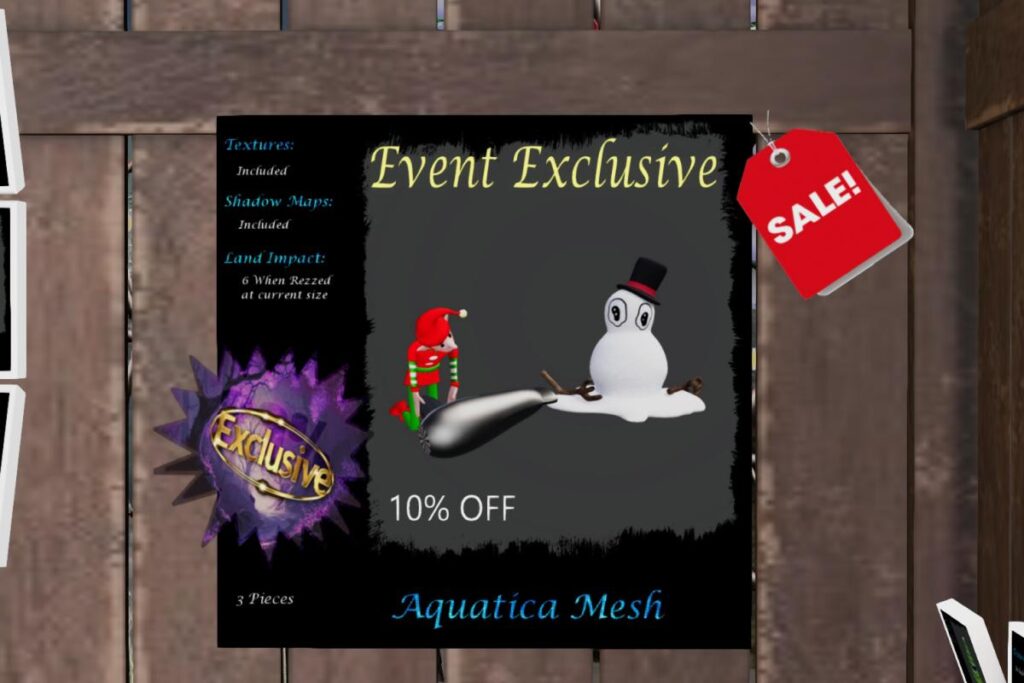 Bye Snowy Sculpture, L$117