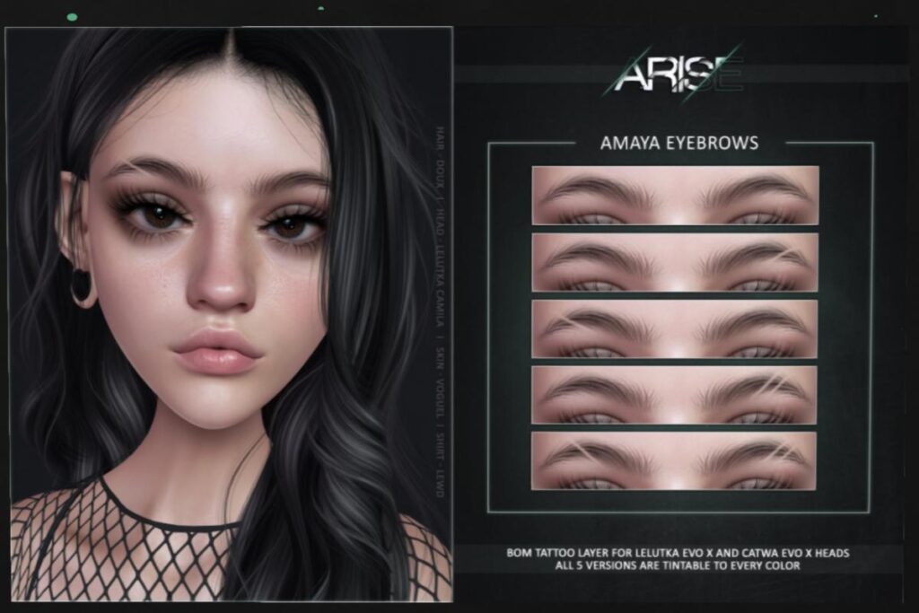 Amaya Eyebrows - CatwaX/EvoX, L$249