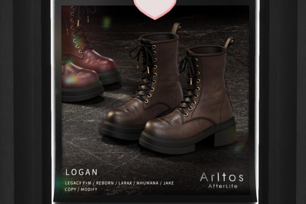 Logan Boots - Jake/Legacy F+M/MaitreyaX/Nhumana/Reborn, L$199 each/L$479 FP