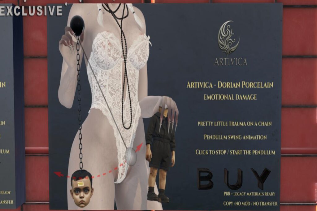 Dorian Porcelain Holdable, L$299