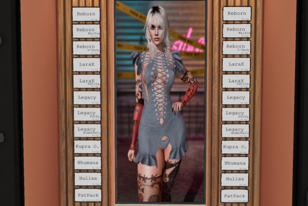 Flora Dress - Inithium/Legacy/Maitreya/Nhumana/Reborn/+mods, L$575 each