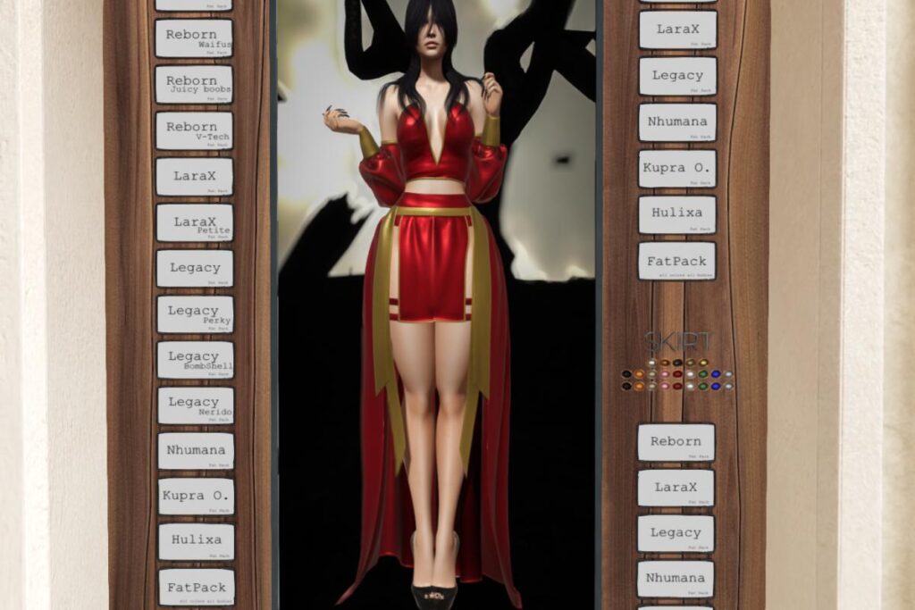 Rosa Top, Sleeves, &amp; Skirt - Inithium/Legacy/MaitreyaX/Nhumana/Reborn/+mods, L$490-L$575 each/L$1975-L$2150 each FP