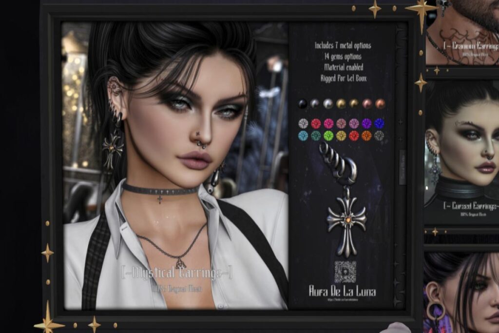 Mystical Earrings - EvoX Ears, L$350