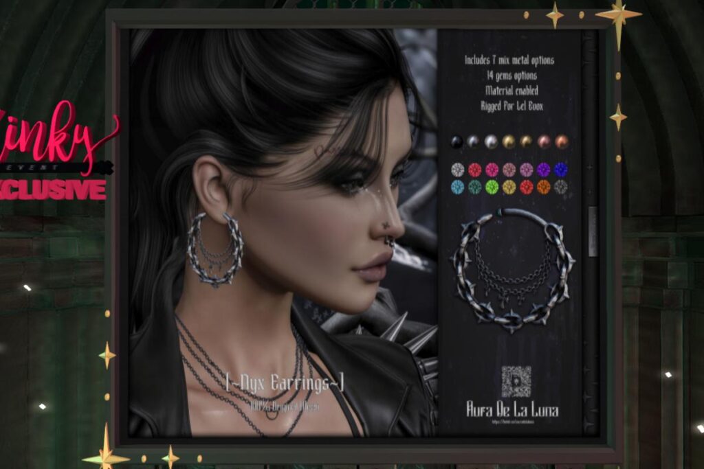 Nyx Earrings - EvoX Ears, L$350