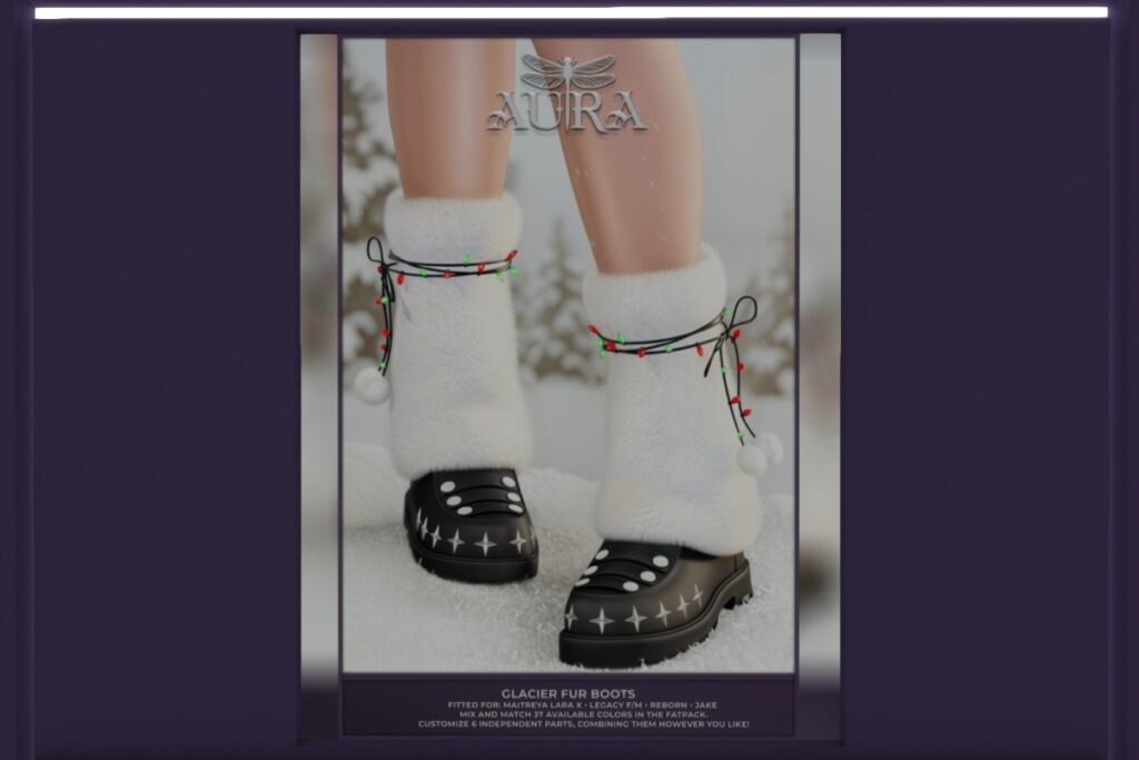 Glacier Fur Boots - Jake/Legacy F+M/MaitreyaX/Reborn, L$280 each/L$2000 FP