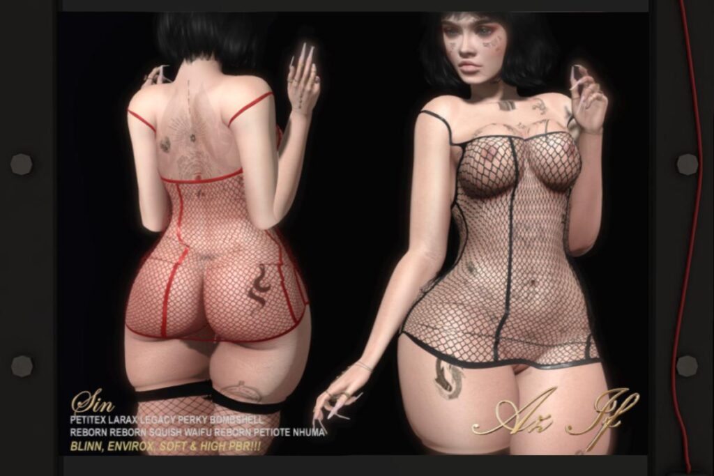 Sin Dress - Legacy/MaitreyaX/Nhumana/Reborn/+mods, L$699 each/L$1999 FP