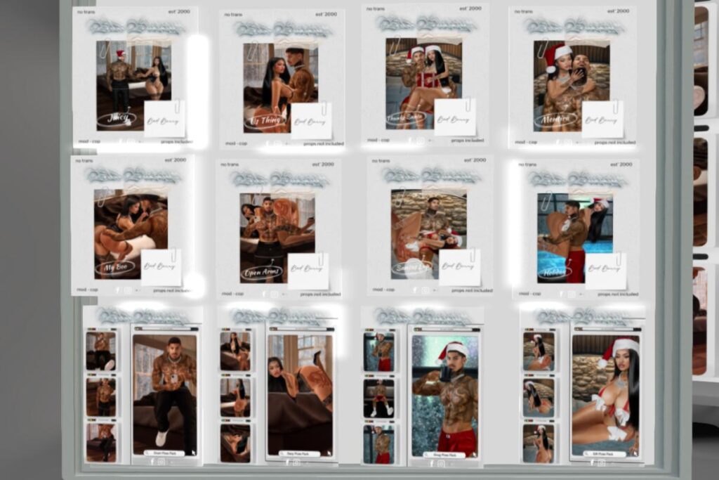 Various Single and Couples Poses, L$350 each