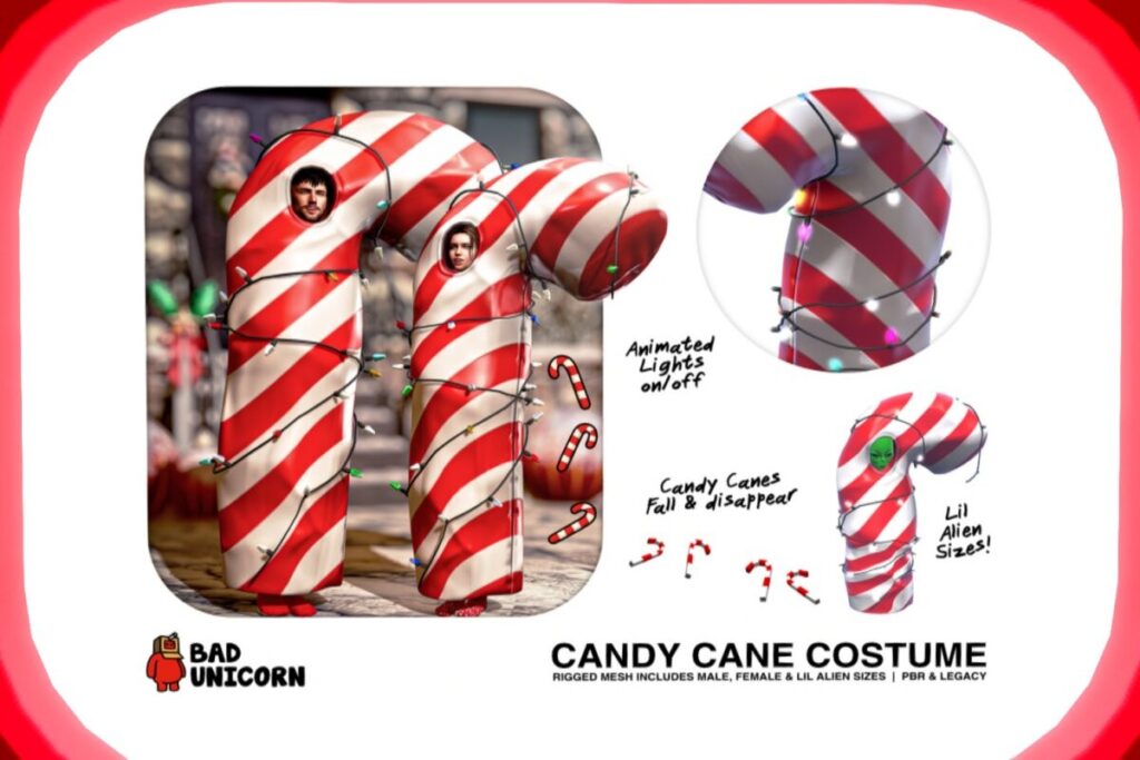 Candy Cane Costume, L$399