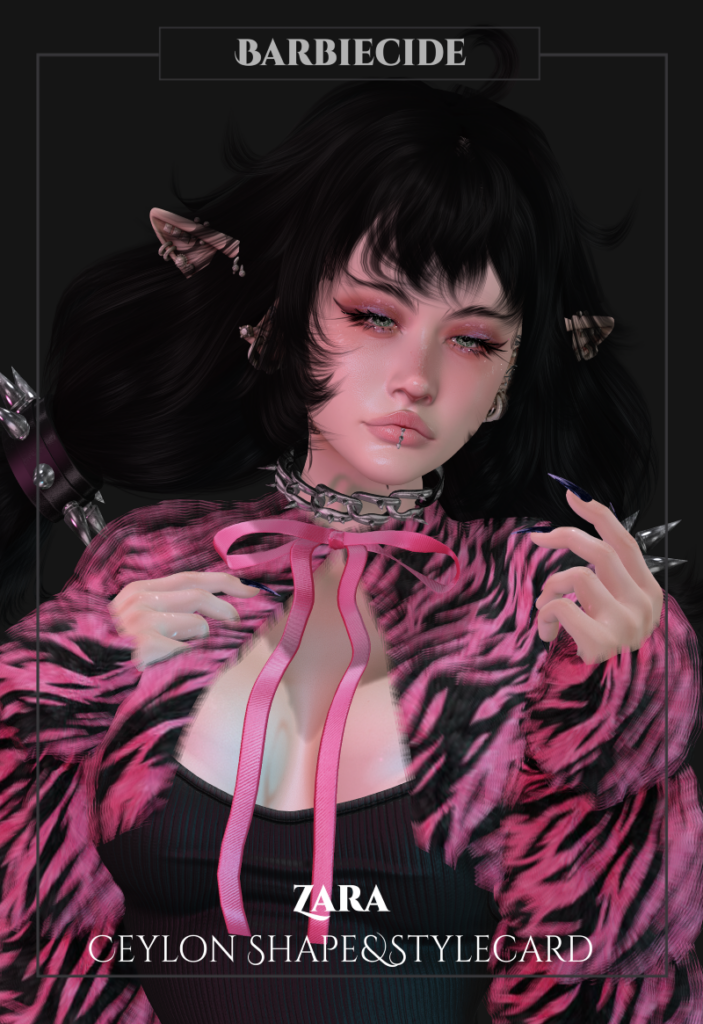 Zara Shape - EvoX Ceylon	&lt;a href=&quot;http://maps.secondlife.com/secondlife/xLUMINOUS%20HALLWAYx/60/34/21&quot; target=&quot;_blank&quot;&gt;Teleport&lt;/a&gt;