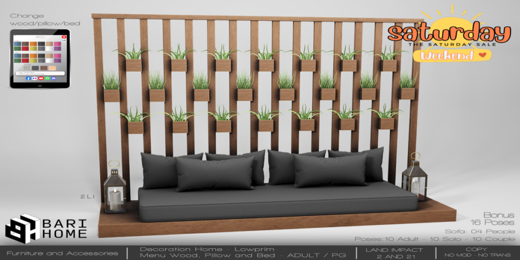 Arsinoe Divider Living Room Furniture	&lt;a href=&quot;http://maps.secondlife.com/secondlife/Magic%20Sky/196/142/2022&quot; target=&quot;_blank&quot;&gt;Teleport&lt;/a&gt;