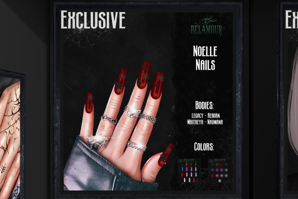 Noelle Nails - Legacy/Maitreya/Nhumana/Reborn, L$199