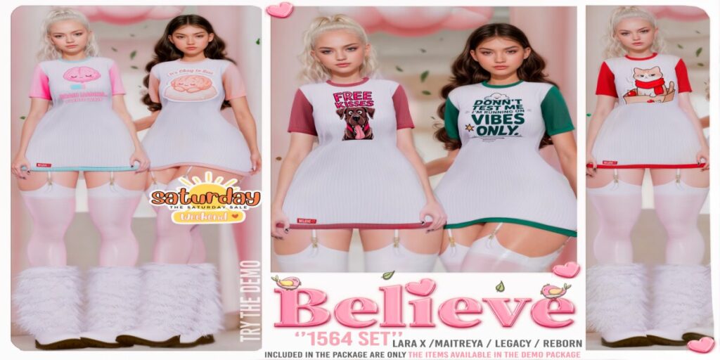 1564 Set - Legacy/Maitreya/Reborn/+mods	<a href="http://maps.secondlife.com/secondlife/Bliss%20Kingdom/65/111/1501" target="_blank">Teleport</a>