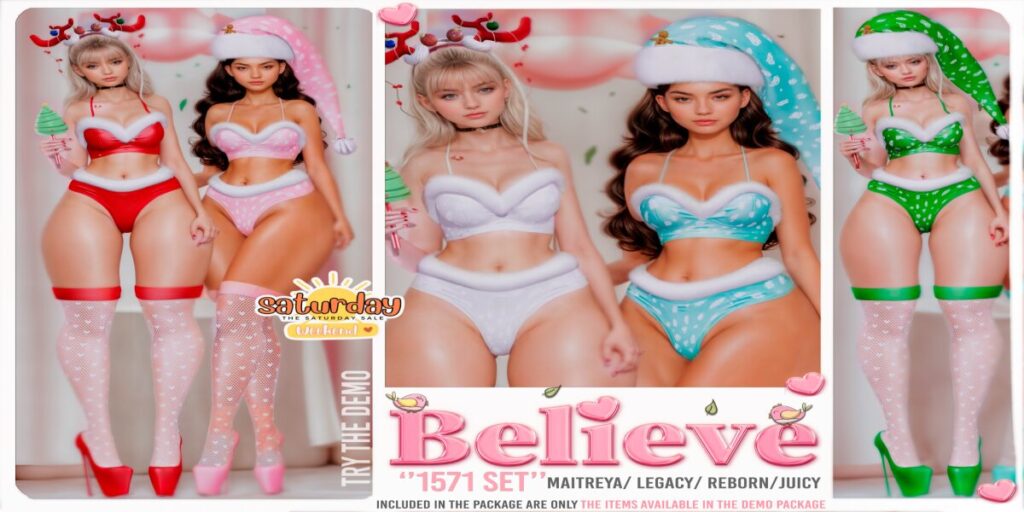 1571 Set - Legacy/Maitreya/Reborn/+mods	<a href="http://maps.secondlife.com/secondlife/Bliss%20Kingdom/65/111/1501" target="_blank">Teleport</a>