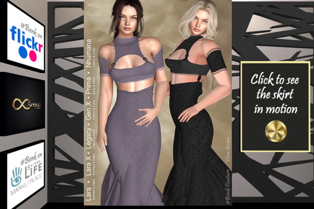 Vera Gown - GenX/Legacy/Maitreya/Nhumana/Prima/+mods, L$315 each/L$899 FP