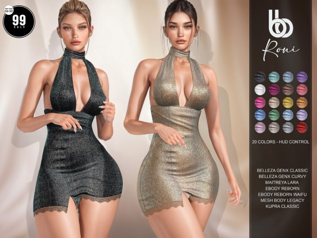 Roni Dress - GenX/Inithium/Legacy/Maitreya/Reborn/+mods	&lt;a href=&quot;http://maps.secondlife.com/secondlife/Spiritual%20Reboot/109/197/1766&quot; target=&quot;_blank&quot;&gt;Teleport&lt;/a&gt;