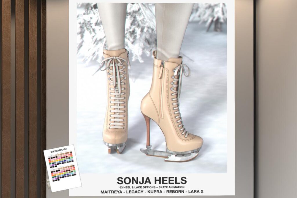 Sonja Heels - Inithium/Legacy/Maitreya/Reborn/+mods, L$89 each/L$899 FP