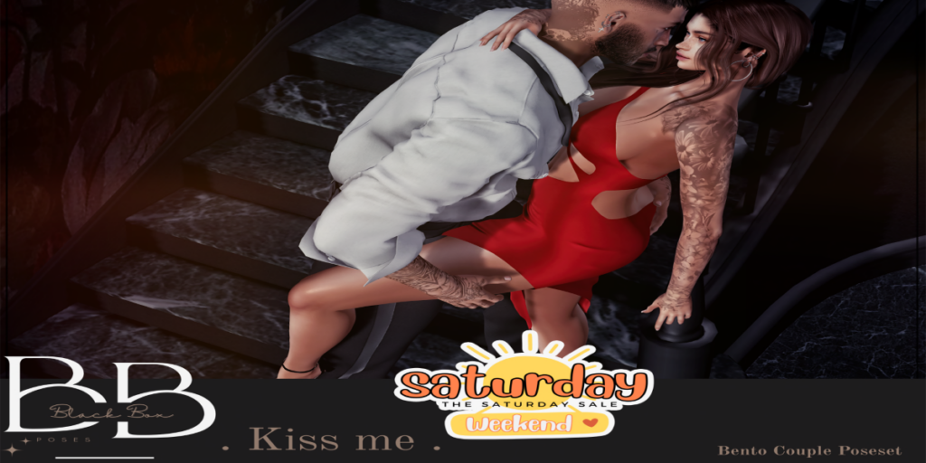Kiss Me Couple Pose	&lt;a href=&quot;http://maps.secondlife.com/secondlife/Luna%20Sea/105/152/21&quot; target=&quot;_blank&quot;&gt;Teleport&lt;/a&gt;
