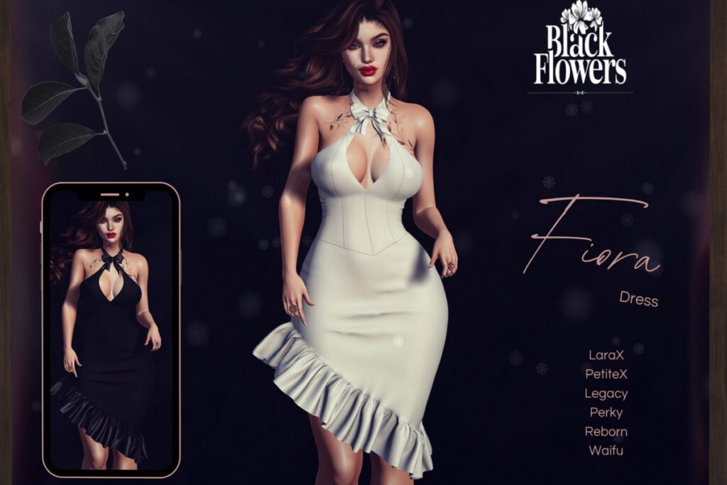 Fiora Dress - Legacy/MaitreyaX/Reborn/+mods, L$275 each/L$1650 FP