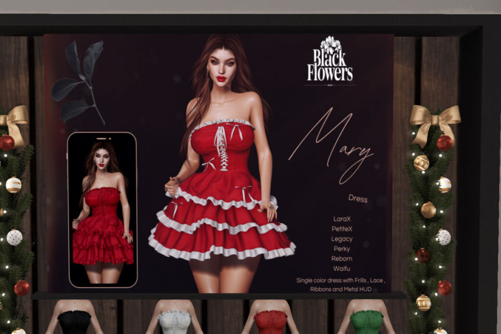 Mary Dress - Legacy/MaitreyaX/Reborn/+mods, L$275 each/L$1650 FP