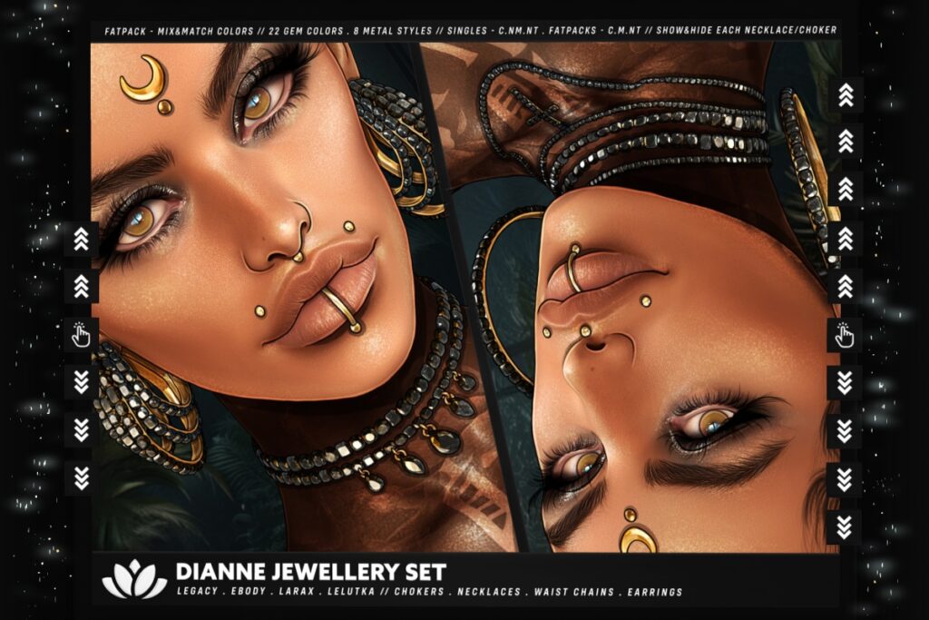Dianne Jewelry Set - EvoX/Legacy/MaitreyaX/Reborn, L$255 each/L$485-L$815 each FP