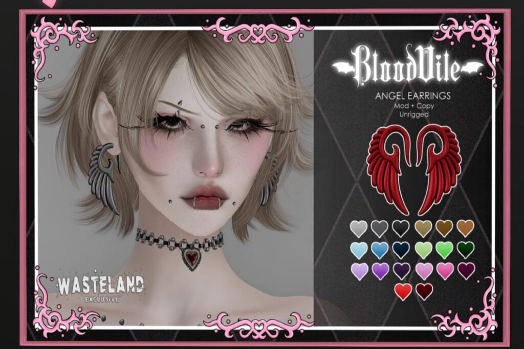 Angel Earrings, L$300